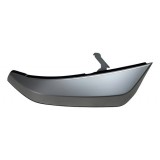 Moldura Parachoque Diant Esq Nissan Frontier 2021 J1388 Prateado Fosco