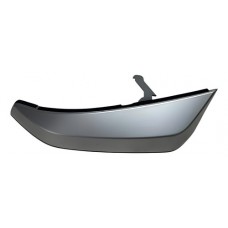 Moldura Parachoque Diant Esq Nissan Frontier 2021 J1388 Prateado Fosco