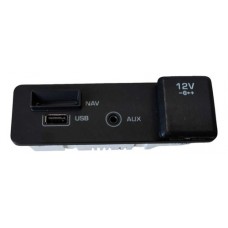 Entrada Usb Aux Tomada 12v Discovery Sport 2017 Preto