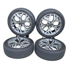 Jogo Rodas Original Velar 2.0 2020 265/45 R21 J1313 Prateado Prateado