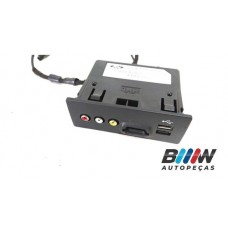 Interruptor Entrada Sd Usb Tomada 12v Ford Fusion 2015(9966) Preto