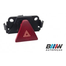 Botão Alerta Emergencia Peugeot 307 B2917 Preto