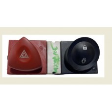 Botão Trava Alerta Renault Megane 07/13 88040002 H2211 Preto