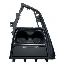 Moldura Central Console Porta Copos Bmw 320i 2013 H6214 Preto